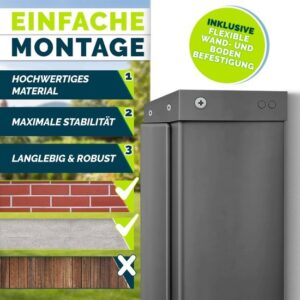 tillvex® Uitschuifbare Zijluifel 200 x 400 cm met Regenhoes voor Balkon en Tuin