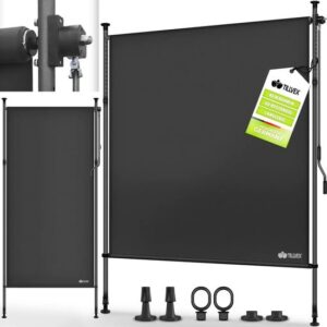 tillvex® Klemluifel, verticale zonwering, B x D 200 x 180 cm, antraciet
