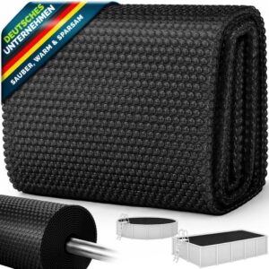 Tillvex Zonne-energie Zwembadfolie Rechthoekig & Rond | 120 µm Dikte | Op maat snijden | Zwart 600x4