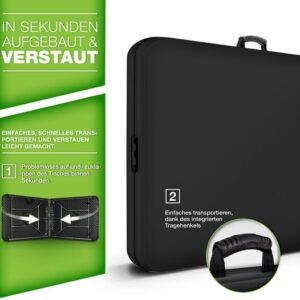 Tillvex Buffettafel - Zwart Inklapbare Tuintafel - Kunststof - 180x75 cm