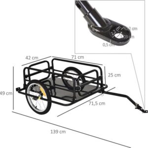 HOMCOM Vouwbare Lastenaanhanger B4-0008