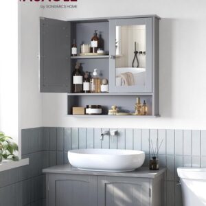 Spiegelkast Barkley | 56,5 x 13 x 58,5 cm | Wit