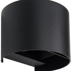 Globo Veronika zwarte opbouwspot rond up & down - 34168RB