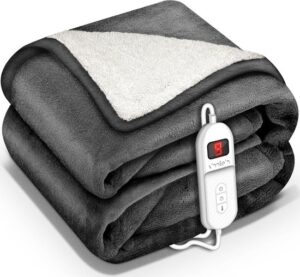 sinnlein® Elektrische Deken 200x180cm met Automatische Uitschakeling en 9 Temperatuurniveaus