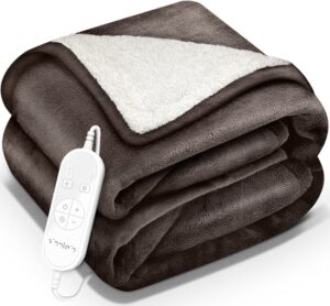 sinnlein® Elektrische Deken 160x120cm met Automatische Uitschakeling en 9 Temperatuurniveaus