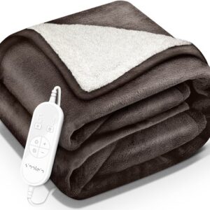 sinnlein® Elektrische Deken 160x120cm met Automatische Uitschakeling en 9 Temperatuurniveaus