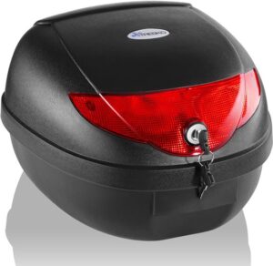TRESKO® motor- en helmkoffer, 24 liter, universele topcase voor scooters en quads