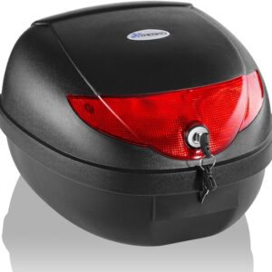 TRESKO® motor- en helmkoffer, 24 liter, universele topcase voor scooters en quads