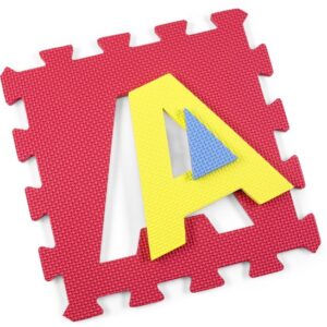 KIDUKU® 86-delige puzzelmat voor kinderen met cijfers en letters, 31,5 x 31,5 cm per stuk