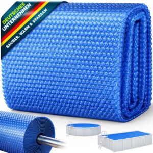 Tillvex Zonne-energie Zwembadfolie Rechthoekig &amp; Rond | Dikte 120 µm | Blauw, Ø 305 cm