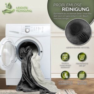 sinnlein® Elektrische Deken 200x180cm met Automatische Uitschakeling en 9 Temperatuurniveaus
