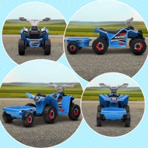 Quadtoy - Elektrische Aanhangwagen - Blauw