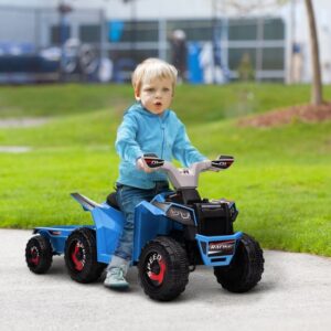 Quadtoy - Elektrische Aanhangwagen - Blauw