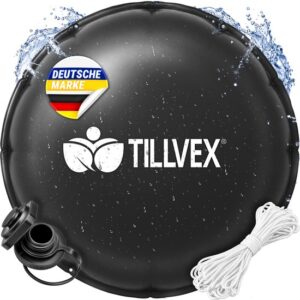 Tillvex® Winterzwembadkussen XXL Ø 500 cm, zwart met touw en reparatiekit