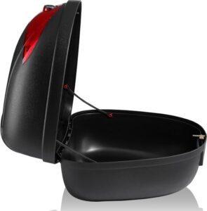 TRESKO® motor- en helmkoffer, 24 liter, universele topcase voor scooters en quads