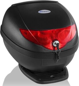 TRESKO® motor- en helmkoffer, 24 liter, universele topcase voor scooters en quads