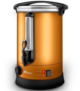 TRESKO® Glühweinketel RVS - Glühweinmachine voor warme dranken (6,8L, Koper)