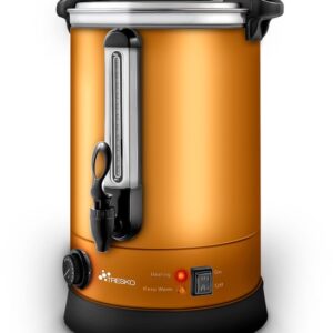 TRESKO® Glühweinketel RVS - Glühweinmachine voor warme dranken (6,8L, Koper)