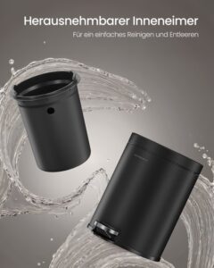 Prullenbak 6 liter met softclose deksel voor de badkamer