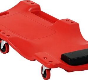 DURHAND Auto monteurscreeper Kunststof 100x48x12 cm Rood