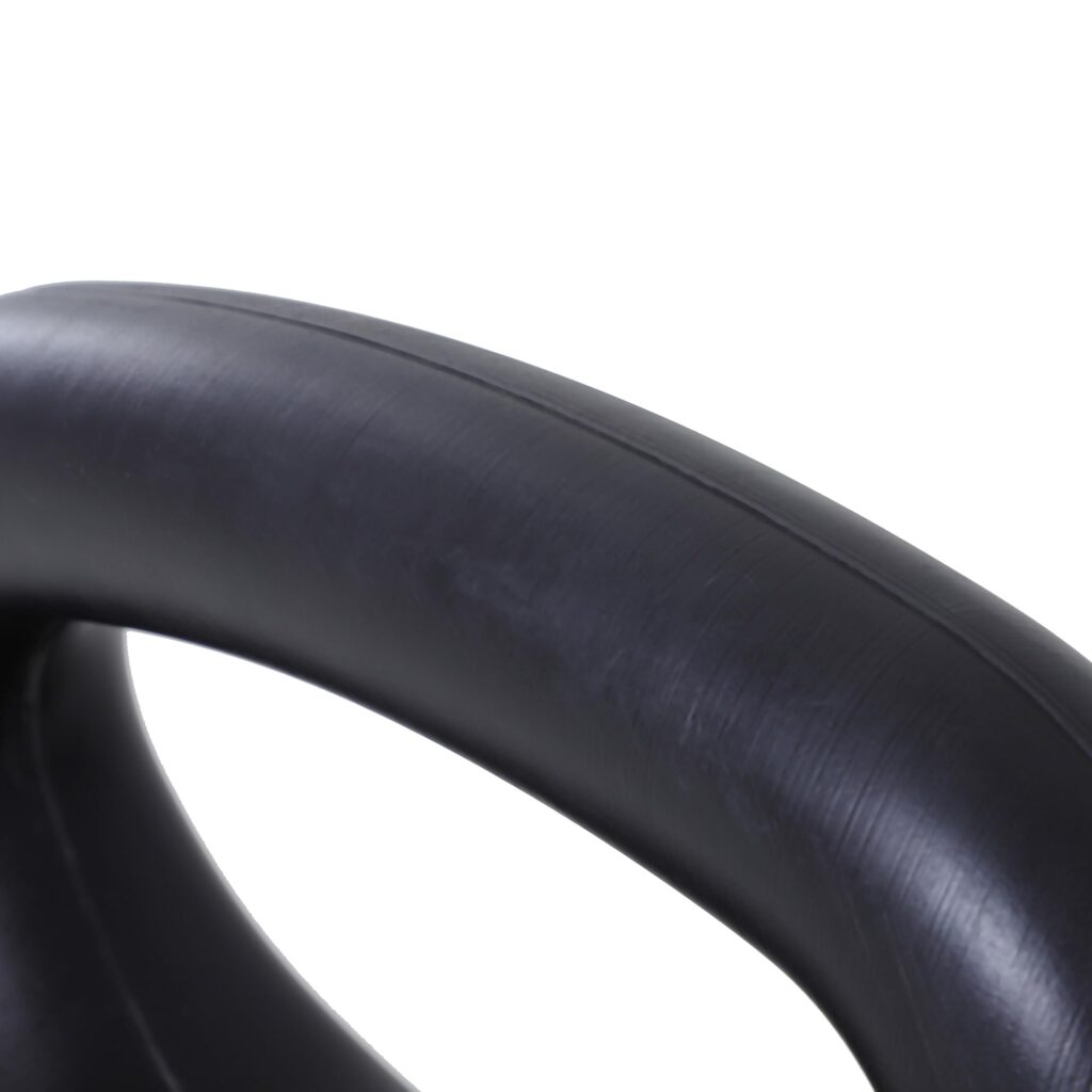 HOMCOM 12 kg Kettlebell - Sandgevuld met breed antislip handvat voor training, zwart