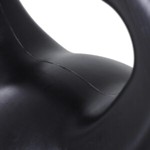 HOMCOM 12 kg Kettlebell - Sandgevuld met breed antislip handvat voor training, zwart