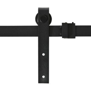 HOMCOM 183 cm schuifdeurset met vloergeleiding voor dubbele deuren