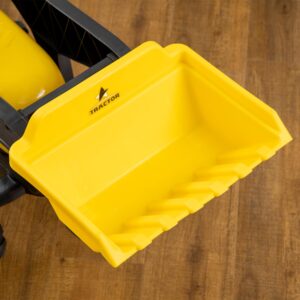 HOMCOM Pedal Tractor met Aanhanger voor Kinderen - Geel