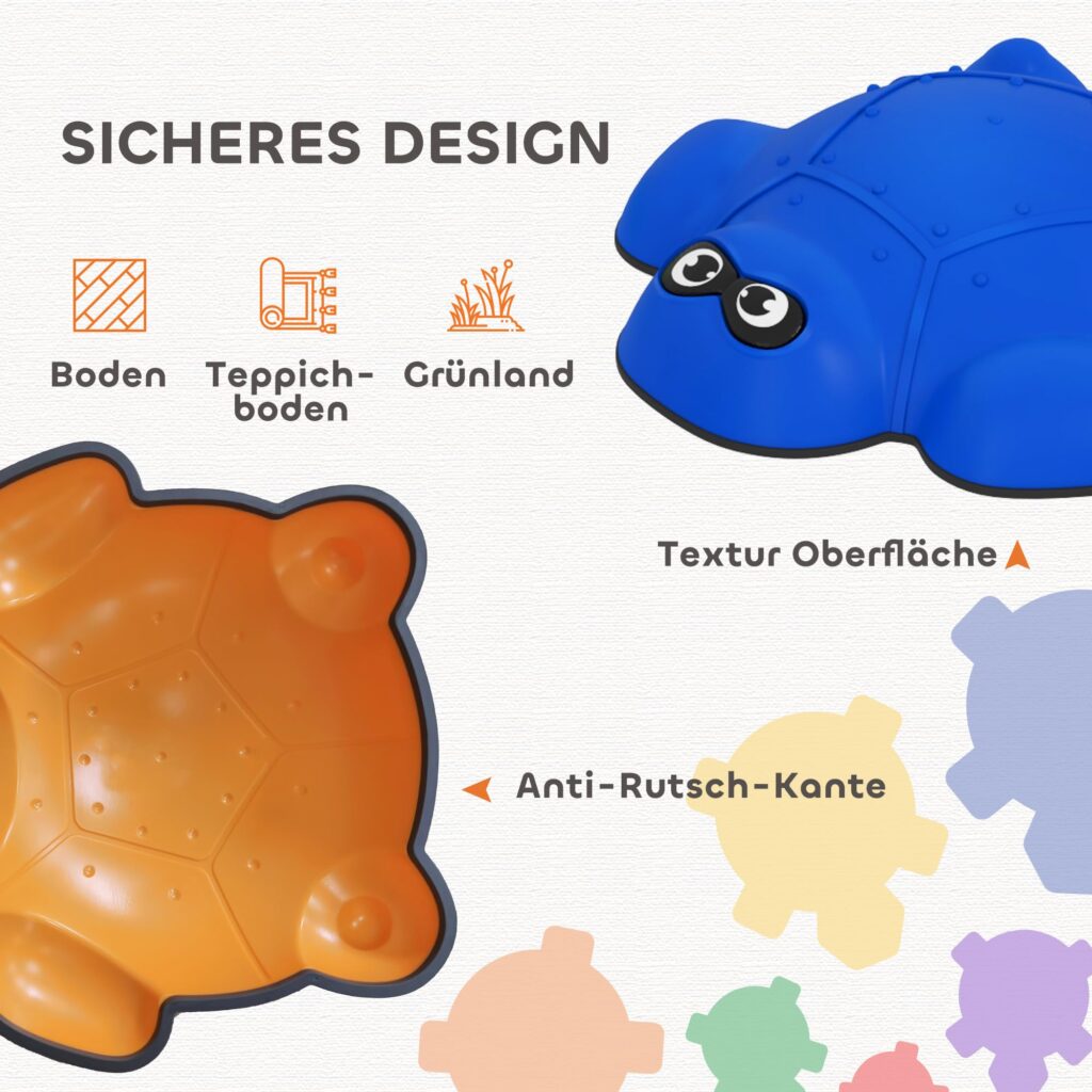 AIYAPLAY Balansstenen voor kinderen - Antislip Rivierstenen (9 stuks)