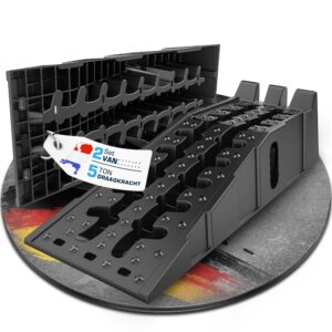 SELLOGX Oprijplaten voor auto 2 stuks | 5T zware kwaliteit antislip oprijrampen