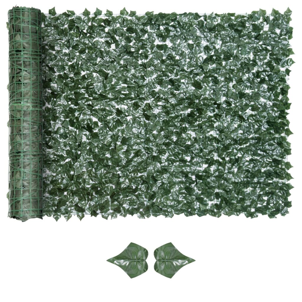 Outsunny Kunstmatige heg, inkijkbescherming, 3 m x 1,5 m, realistisch groen blad, UV-bescherming