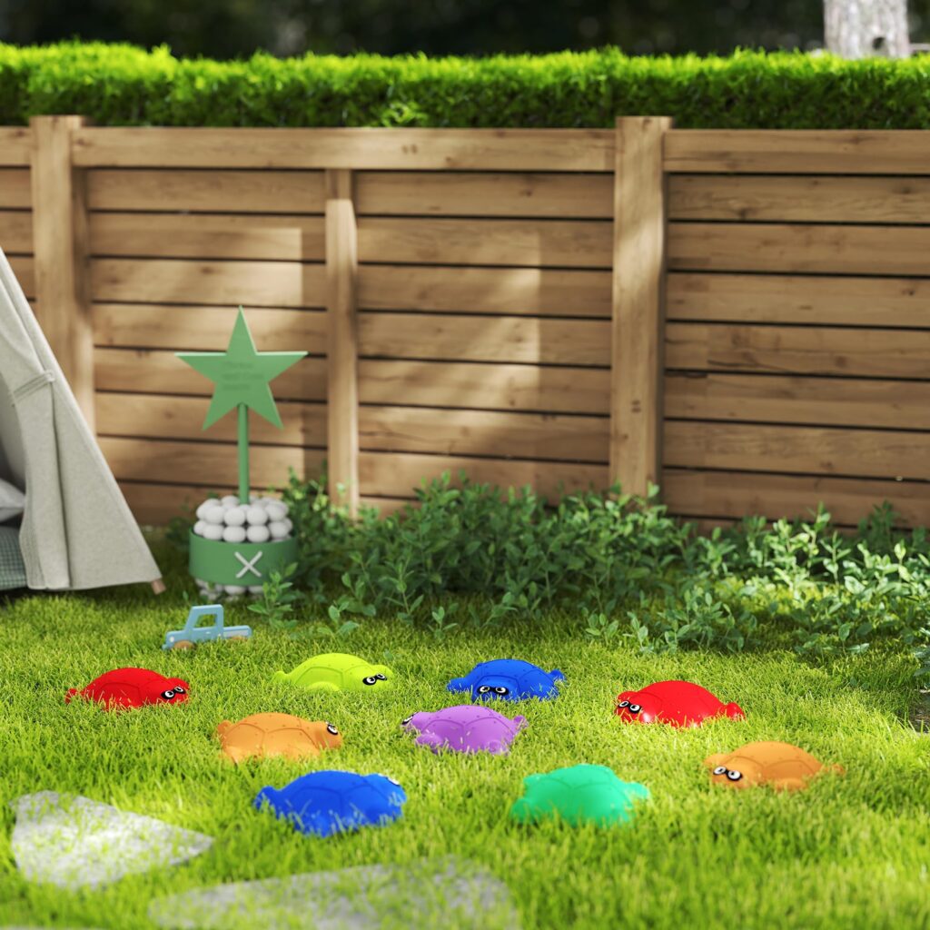 AIYAPLAY Balansstenen voor kinderen - Antislip Rivierstenen (9 stuks)