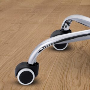 TRESKO® Rolkruk met leuning wijnrood | Verstelbare werkkruk 47-60 cm met wieltjes