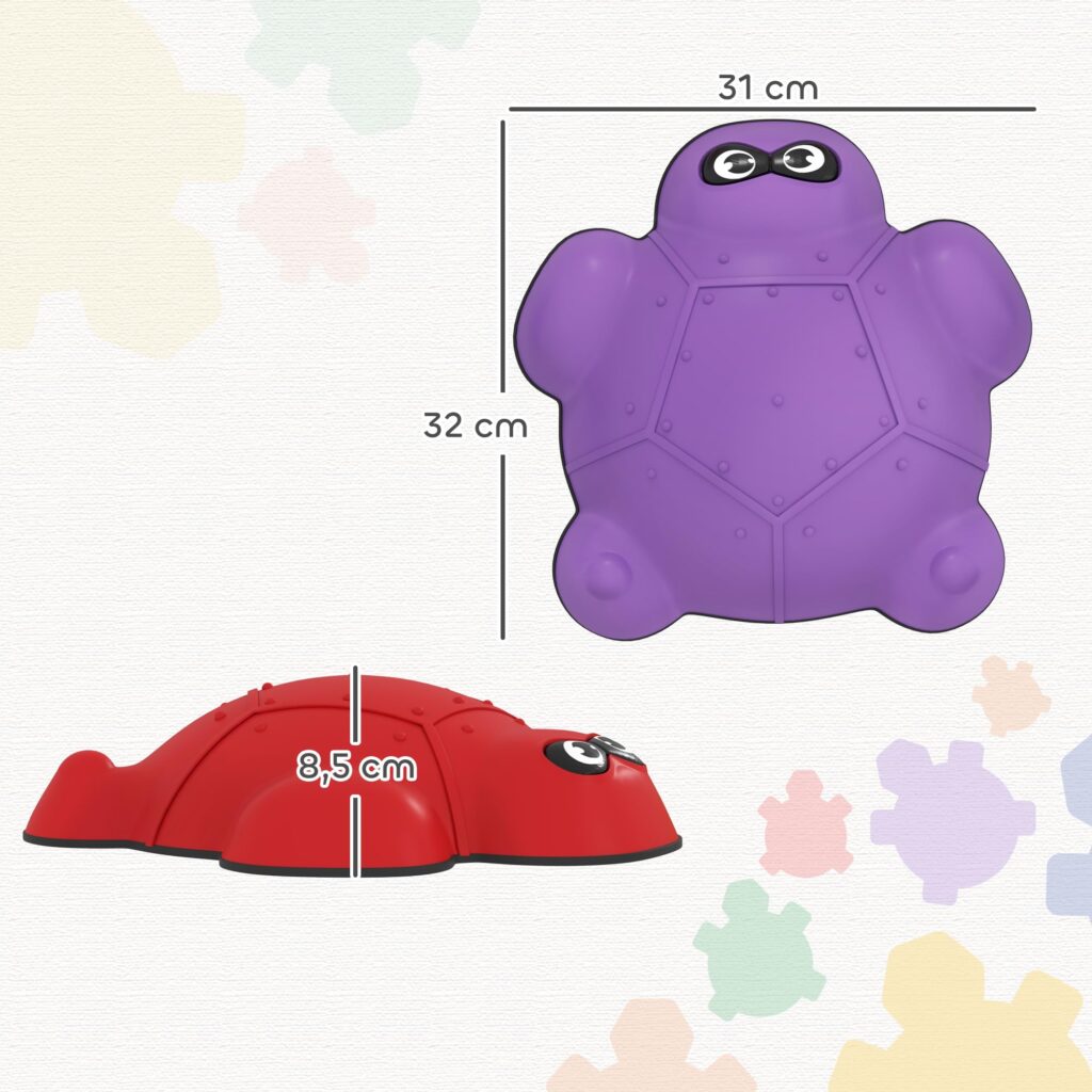 AIYAPLAY Balansstenen voor kinderen - Antislip Rivierstenen (9 stuks)