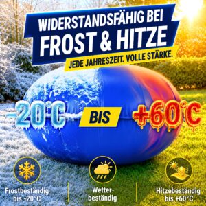 tillvex® Winterkussen voor Zwembad Ø 3 m + 12m Touw & Reparatieset
