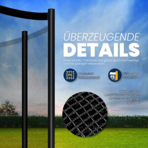KIDUKU® vervangend veiligheidsnet voor trampoline Ø 305 cm (6 stangen)