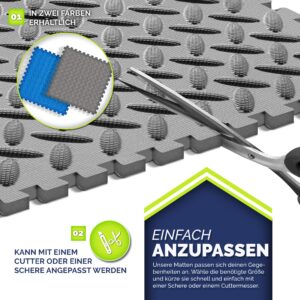 tillvex® Zwembad Bodembeschermingsmat 12 stuks | Onderlegger voor zwembad & peuterbadje