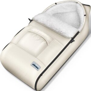 KIDUKU Wintervoetenzak voor kinderwagen - Wasbare voetenzak met ritssluiting, blauw