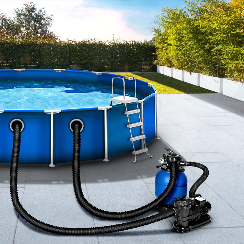 tillvex® Zwembadslang - Solarslang voor zwembaden en zwemvijvers (Zwart, 15m / 32mm)
