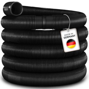 tillvex® Zwembadslang - Solarslang voor zwembaden en zwemvijvers (Zwart, 15m / 32mm)