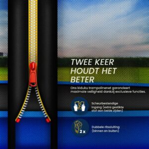 KIDUKU® vervangend veiligheidsnet voor trampoline Ø 305 cm (6 stangen)