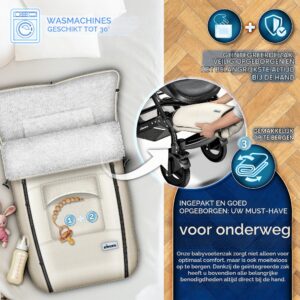 KIDUKU Wintervoetenzak voor kinderwagen - Wasbare voetenzak met ritssluiting, blauw